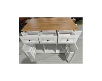 Cyprus Kitchen Island with Drop Leaf Top, 139 cm
