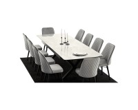 Showing image for Tower Extending Table 186-276 cm, 100 cm Wide Tower Extending Table 186-276 cm, 100 cm Wide Furniture, Tables and Chairs, Wooden Tables, Tables image