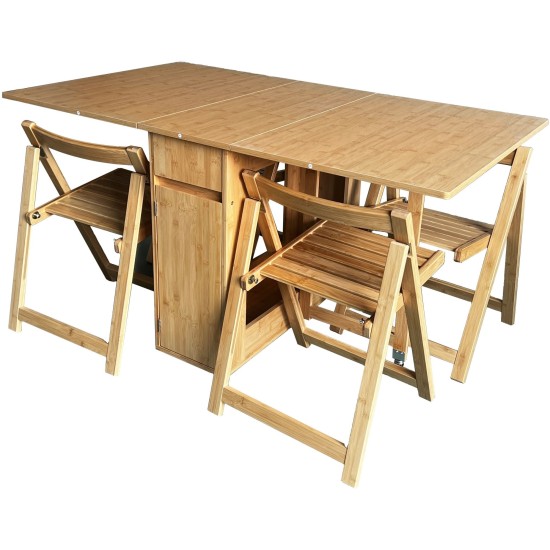 Showing image for SRT1 Folding Dining Set: Table and 4 Chairs SRT1 Folding Dining Set: Table and 4 Chairs Furniture, Dining Room Sets, Tables and Chairs, Tables image