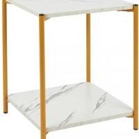 Fox Coffee Table Marble and Gold (White / Black)
