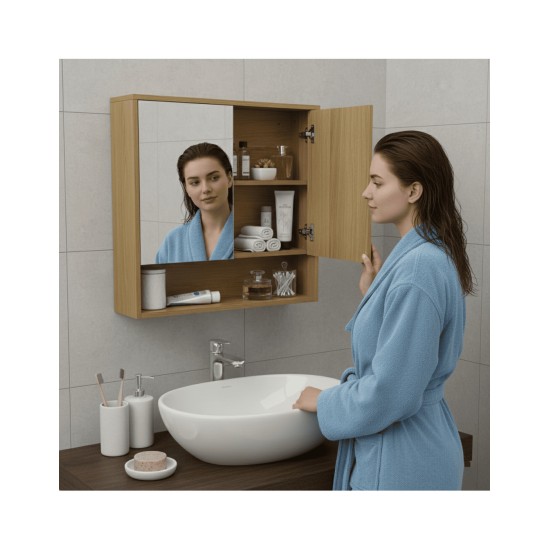 SRG27 Mirror Cabinet with Soft Close Doors