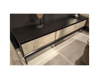 Showing image for Comet TV Stand, 200 cm, Oak and Black Iron Comet TV Stand, 200 cm, Oak and Black Iron Furniture, Living Room Furniture, Budget Furniture, TV Units on High Legs image