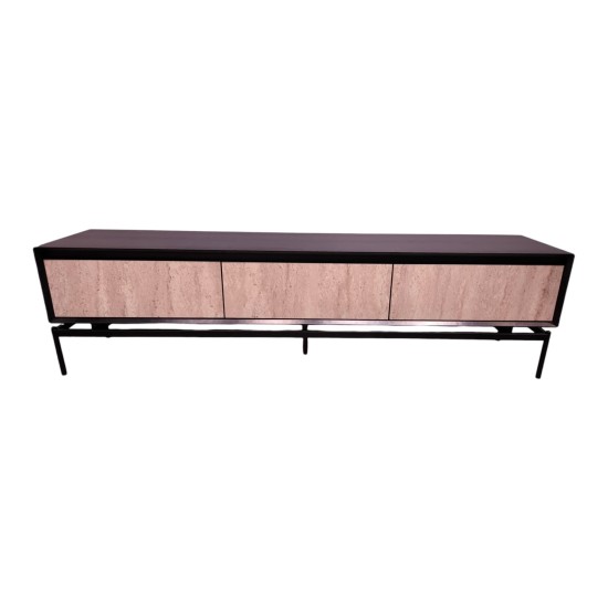 Showing image for Comet TV Stand, 200 cm, Oak and Black Iron Comet TV Stand, 200 cm, Oak and Black Iron Furniture, Living Room Furniture, Budget Furniture, TV Units on High Legs image