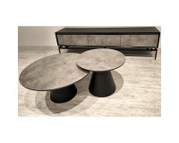 Showing image for Comet TV Stand, 200 cm, Oak and Black Iron Comet TV Stand, 200 cm, Oak and Black Iron Furniture, Living Room Furniture, Budget Furniture, TV Units on High Legs image