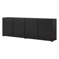 Chest of drawers CROSS Helvetia 225 cm, black onyx Chest of drawers CROSS Helvetia 225 cm, black onyx