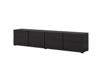 TV unit CROSS Helvetia 225 cm, black onyx