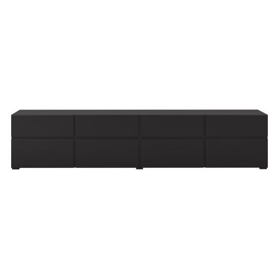 TV unit CROSS Helvetia 225 cm, black onyx