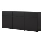 Chest of drawers CROSS Helvetia 180 cm, black onyx