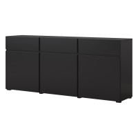 Chest of drawers CROSS Helvetia 180 cm, black onyx
