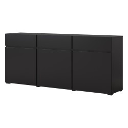 Chest of drawers CROSS Helvetia 180 cm, black onyx Chest of drawers CROSS Helvetia 180 cm, black onyx