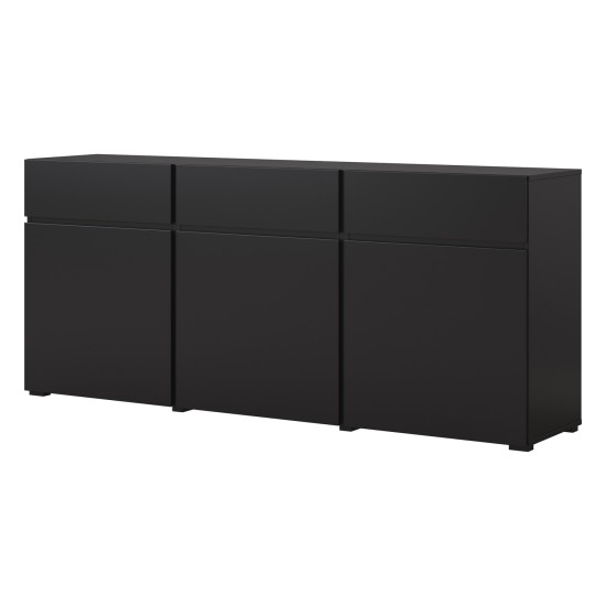 Chest of drawers CROSS Helvetia 180 cm, black onyx Chest of drawers CROSS Helvetia 180 cm, black onyx