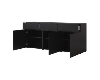 Chest of drawers CROSS Helvetia 180 cm, black onyx Chest of drawers CROSS Helvetia 180 cm, black onyx