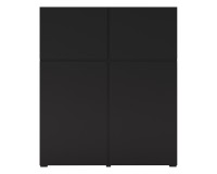 Tall chest of drawers CROSS Helvetia 119 cm, black onyx