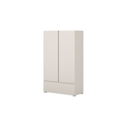 Tall chest of drawers ASYMETRIC 89 cm, cashmere