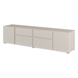 TV unit ASYMETRIC 195 cm, cashmere