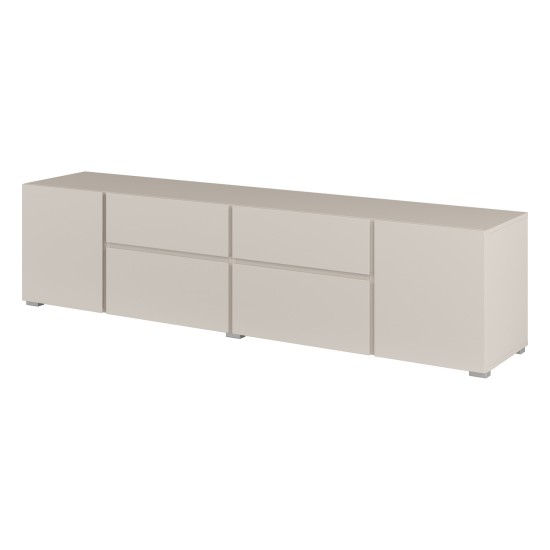 TV unit ASYMETRIC 195 cm, cashmere