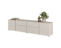 TV unit ASYMETRIC 195 cm, cashmere