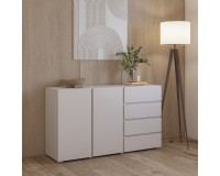 Chest of drawers ASYMETRIC 138 cm, cashmere