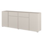 Chest of drawers ASYMETRIC 195 cm, cashmere
