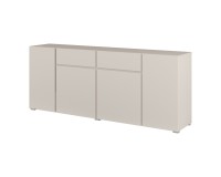 Chest of drawers ASYMETRIC 195 cm, cashmere