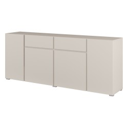 Chest of drawers ASYMETRIC 195 cm, cashmere