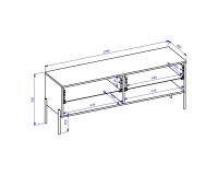 TV unit ORE 140 cm, cashmere
