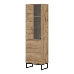 Display cabinet LOFT 53 cm, Wotan oak