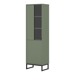 Display cabinet LOFT 53 cm, muted green