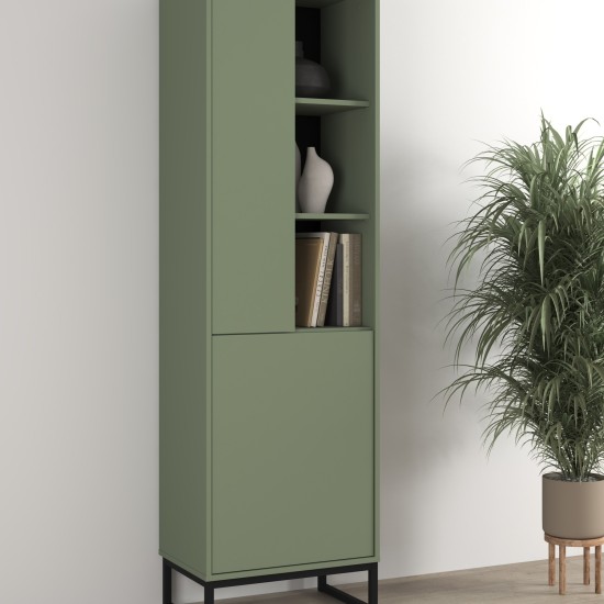 Bookcase LOFT 53 cm, muted green
