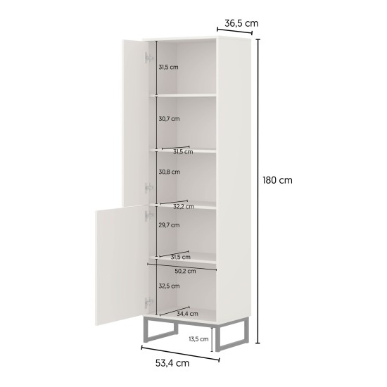 Bookcase LOFT 53 cm, muted green