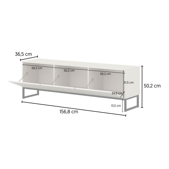מזנון טלוויזיה LOFT 157, ירוק עמום