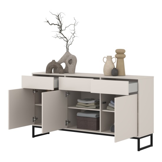 Chest of drawers LOFT 157 cm, cashmere