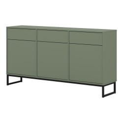 Chest of drawers LOFT 157 cm, muted green