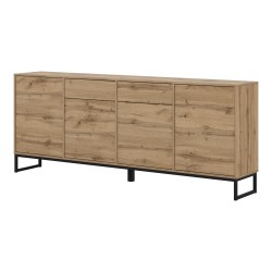 Chest of drawers LOFT 209 cm, Wotan oak