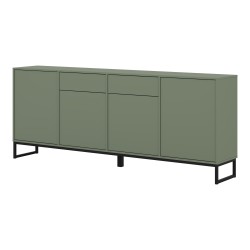 Chest of drawers LOFT 209 cm, muted green