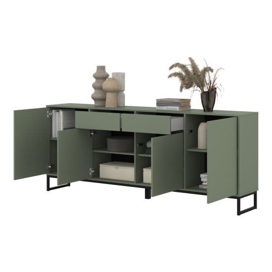שידה LOFT 209, ירוק עמום