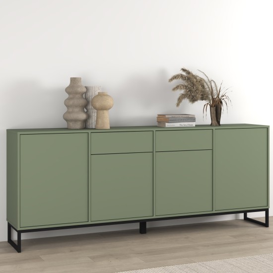 שידה LOFT 209, ירוק עמום