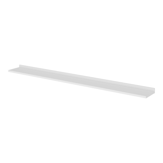 Wall shelf TULUZA Helvetia 200 cm, white gloss