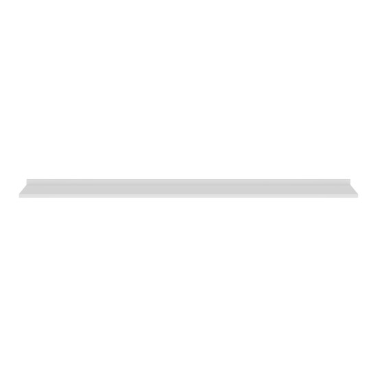 Wall shelf TULUZA Helvetia 200 cm, white gloss