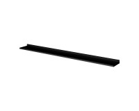 Wall shelf TULUZA Helvetia 200 cm, black gloss