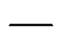 Wall shelf TULUZA Helvetia 200 cm, black gloss