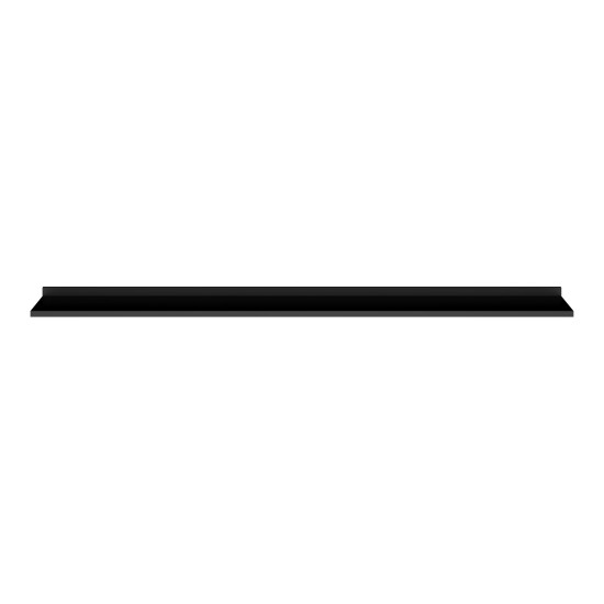 Wall shelf TULUZA Helvetia 200 cm, black gloss