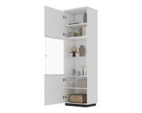 Display cabinet TULUZA Helvetia 60 cm, white gloss