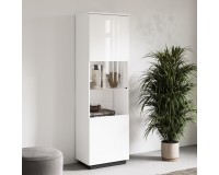 Display cabinet TULUZA Helvetia 60 cm, white gloss