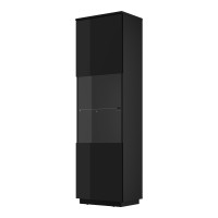 Display cabinet TULUZA Helvetia 60 cm, black gloss