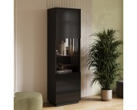 Display cabinet TULUZA Helvetia 60 cm, black gloss