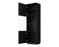Display cabinet TULUZA Helvetia 60 cm, black gloss