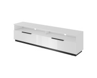 TV unit TULUZA Helvetia 200 cm, white gloss