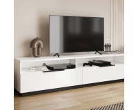 TV unit TULUZA Helvetia 200 cm, white gloss