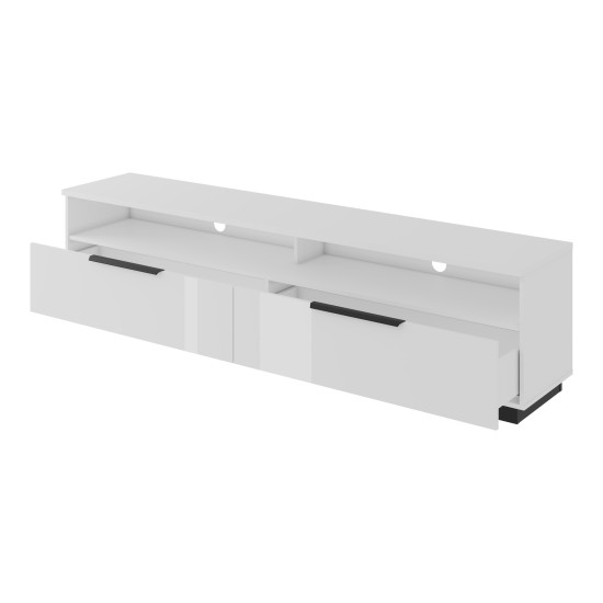 TV unit TULUZA Helvetia 200 cm, white gloss